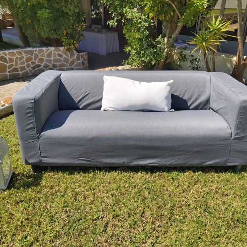 Sofá Duplo Cinza